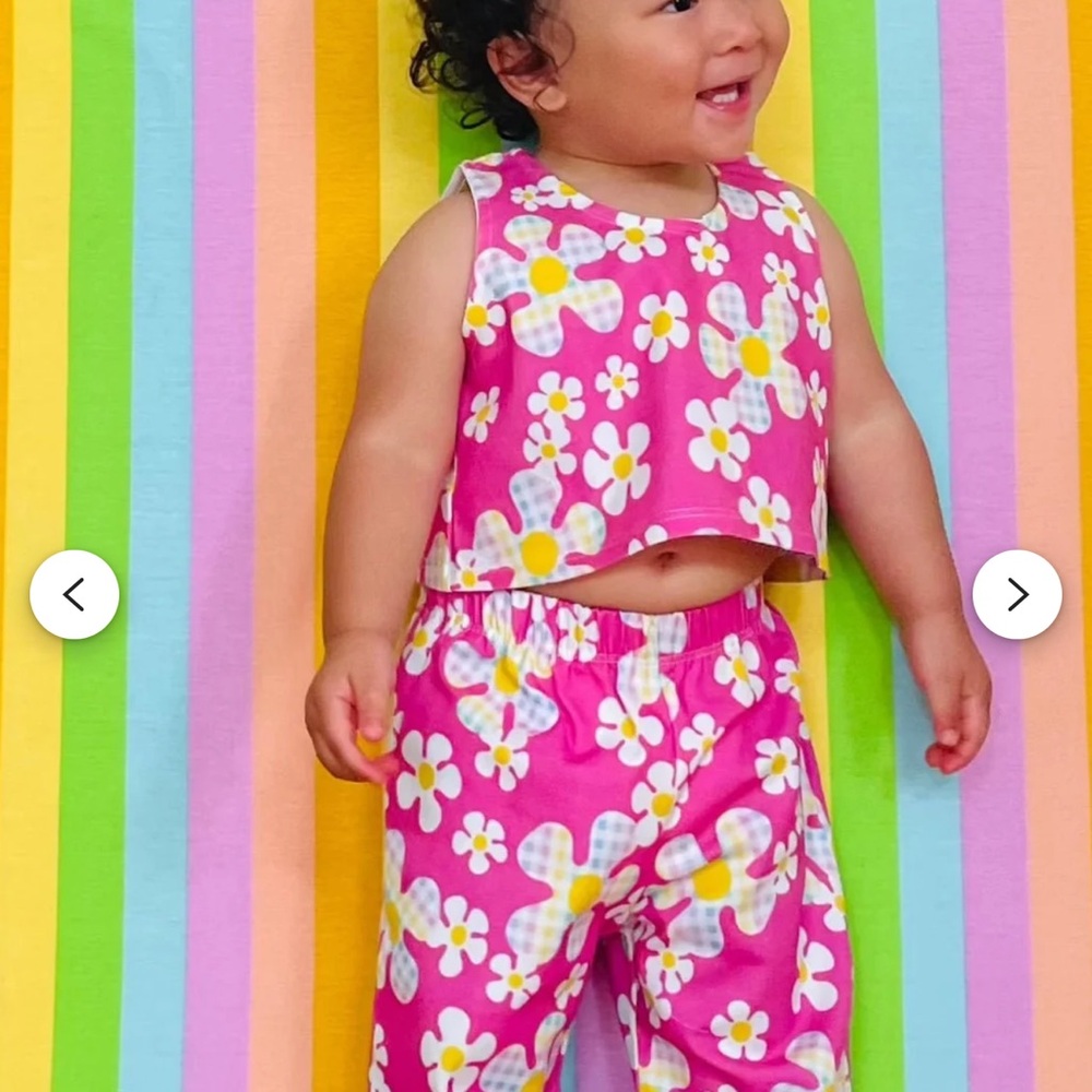 Joonbird Flower power pant sets - 4t - Picture 9 of 11